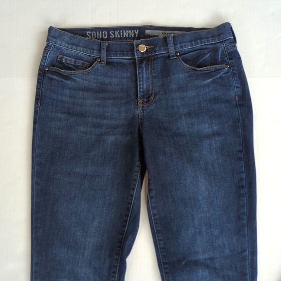 DKNY Soho Skinny Distressed Jeans 4 Blue - Picture 11 of 16